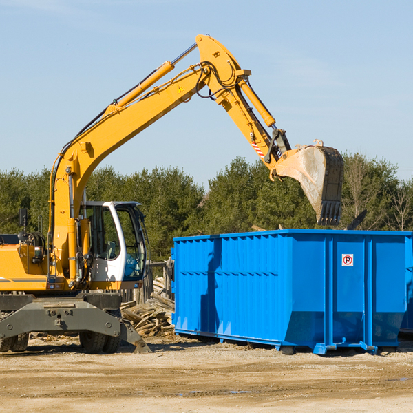 are there any restrictions on where a residential dumpster can be placed in Oneco